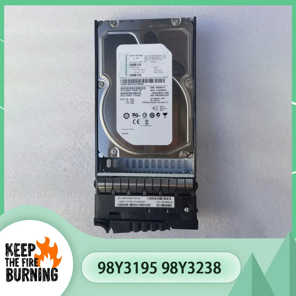 For IBM XIV 2TB 3.5'' 7.2K SAS 98Y3195 98Y3238 99Y1167 98Y2420 Hard Disk