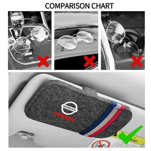 Car sunglass organizer for car, glasses support, storage clip for nissan tiida teana gtr sheet feelra patrol maxima 6 Main Sales Gate Gate Tiida - №6