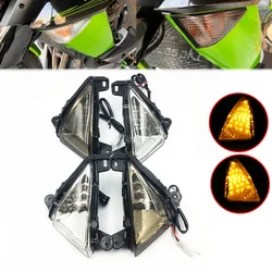 For KAWASAKI NINJA ZX6R ZX10R 650R Z750 Z1000 LED Front Turn Signals Motorcycle Accessories Indicator Light Flasher ZX 6R 10R