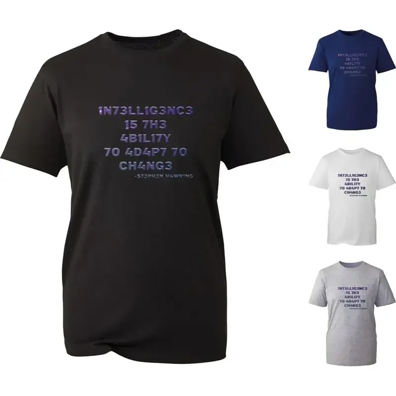 Intelligence Is The Ability To Adapt Change T Shirt Stephen Hawking Quote Top