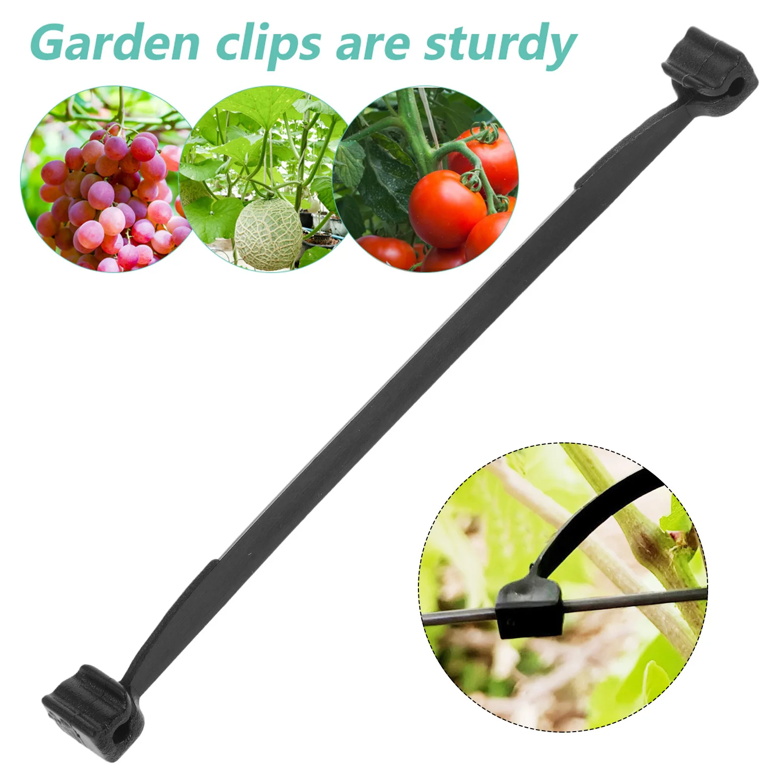 

1 Bag Of Plant For Garden Support Durable Plastic Stem Clips Grape Vines Vegetable Climbing Plants Reusable Vine Clamps Trellis