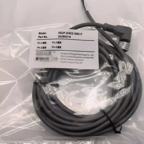 Sensor connection cable XS3F-M422-415-A XS3F-M421-415-A XS2F-D421-J80-F XS2F-D422-J80-F XS2F-D421-C80-F XS2F-D422-C80-F  i