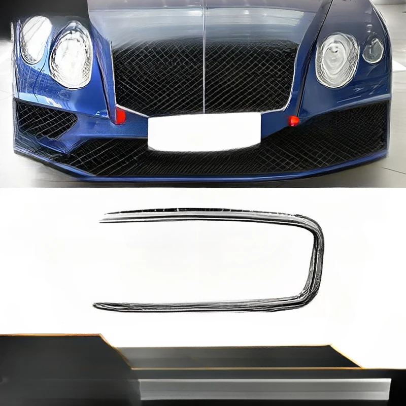 

For Bentley Continental GT Front Bumper Center Grille Frame Electroplated Japanese Ventilation Mesh Accesso