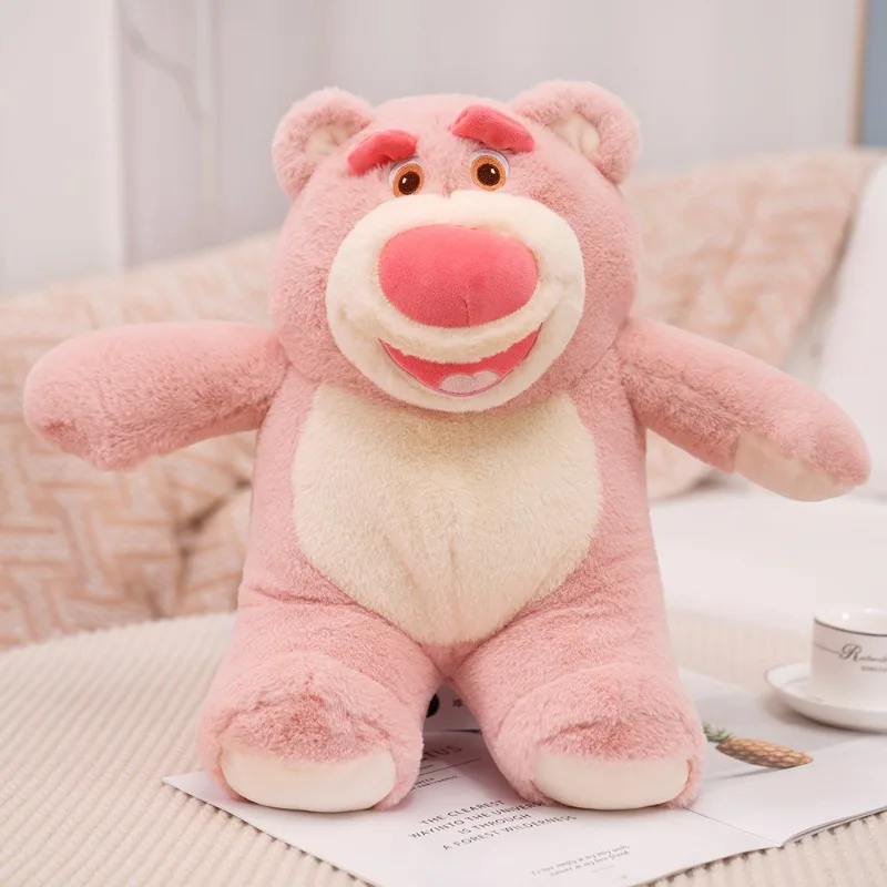 Disney Toys Lotso Plush Toy Pillow Cartoon Strawberry Bear Plush Doll Kawaii Strawberry Bear Plush Doll Christmas Gift for Girls