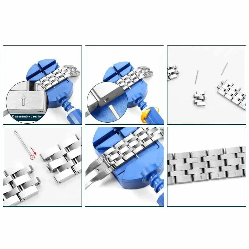 Watch Link Repair tools for Band Slit Strap Bracelet Chain Pin Remover Adjuster Repair Tool Kit for Men Women SmartWatch