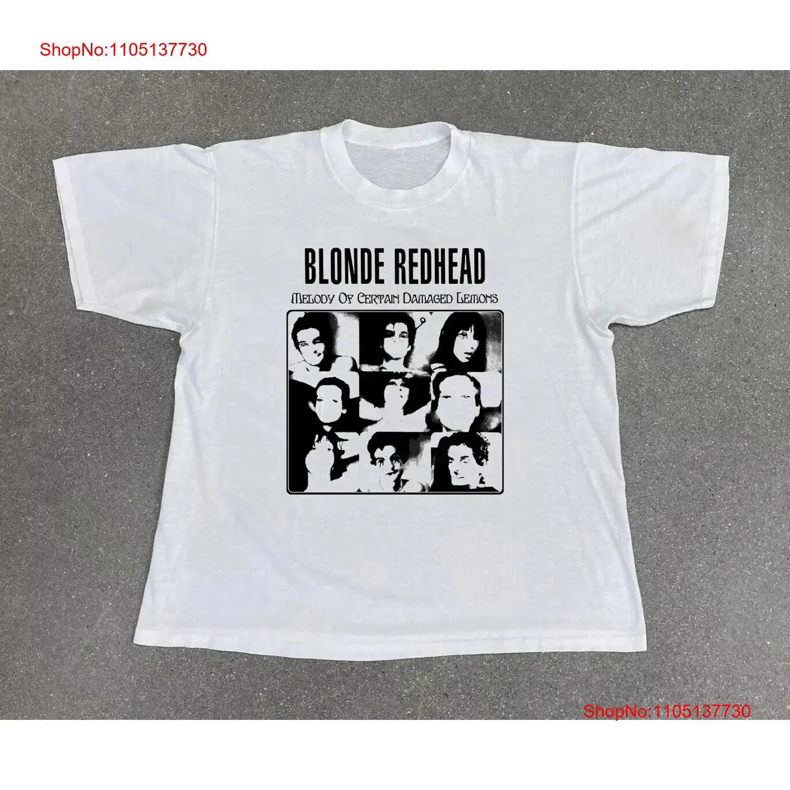 BLONDE REDHEAD band Members White All Size T Shirt For Fan BL1555 vintage Washed Top For Everyday Wear Casual Breathable