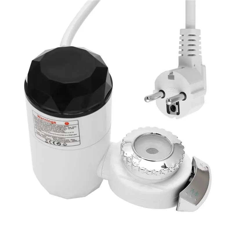 

Электрический водонагреватель A67K с дисплеем температуры для кухни, мгновенный нагрев, кран-водонагреватель, безбаковый водонагреватель, вилка стандарта ЕС