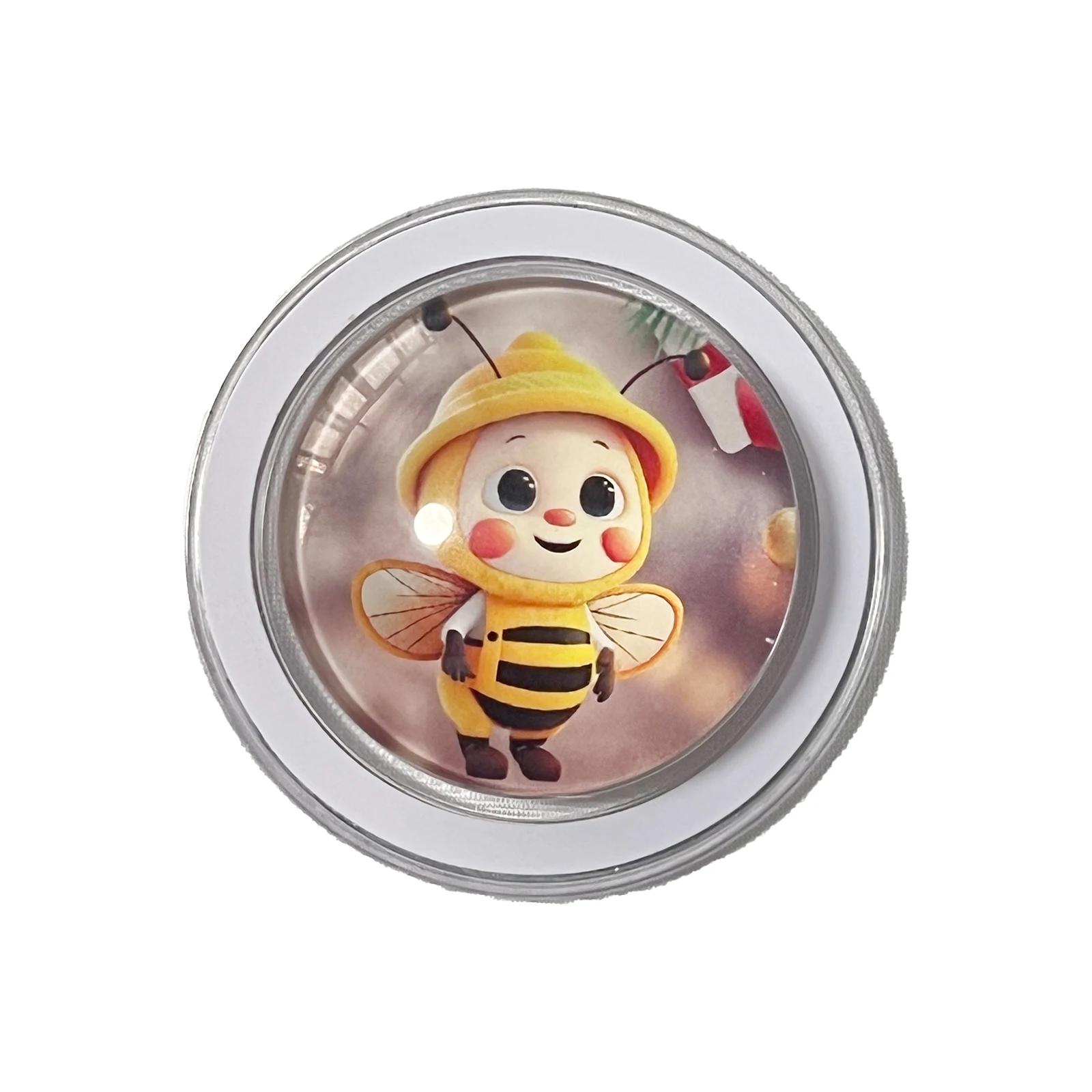 

Cute 3D Crystal Ball Lovely Bee Phone Holder Case Stand For Magsafe Magnetic Bracket For iPhone 17 iPhone 16Pro Samsung Griptok