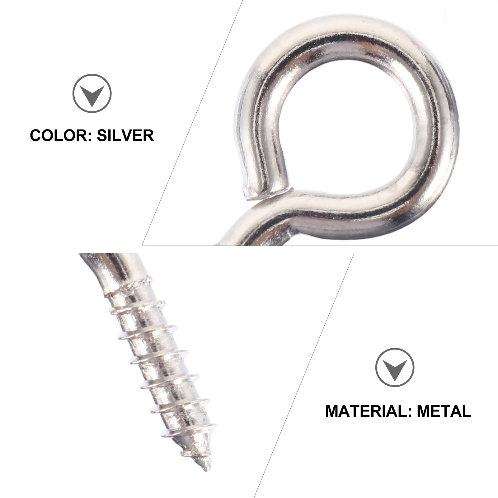 

30pcs Durable Sheep Eye Screw Nails Set Rustproof Metal Strong Structure Ergonomic Design Diy Handmade Supply Small