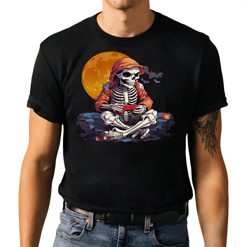 

Геймер Скелет Хэллоуин Футболка Видеоигры Жуткие Игры