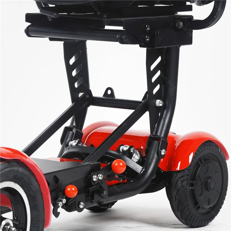 36V 500W Dual Motor klappbarer 4-Rad-Elektroroller für ältere Menschen, großer Sitz, 10-Zoll-Mobilitätsroller für Reisen, abnehmbare Armlehne – Detail 16