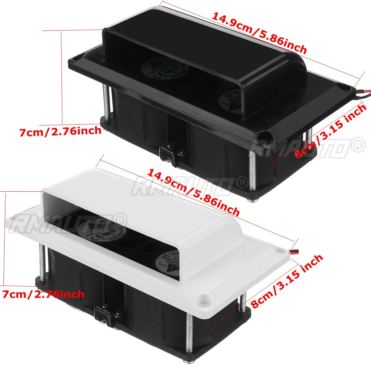 12V 25W Side Air Vent Ventilation For RV Trailer Caravan Side Air Exhaust Fan Automobile Accessories Car Styling Camper