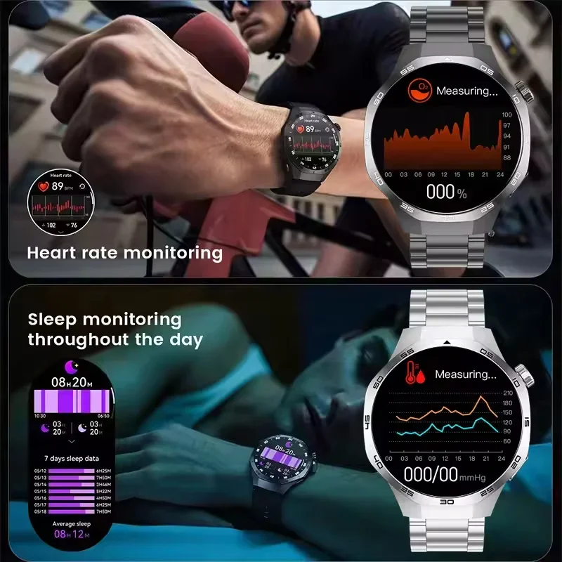 2026 ساعة جديدة 6 GT سلسلة ساعة ذكية الرجال AMOLED شاشة معدل ضربات القلب مراقبة الصحة بلوتوث دعوة الأعمال Smartwatch رجل #6