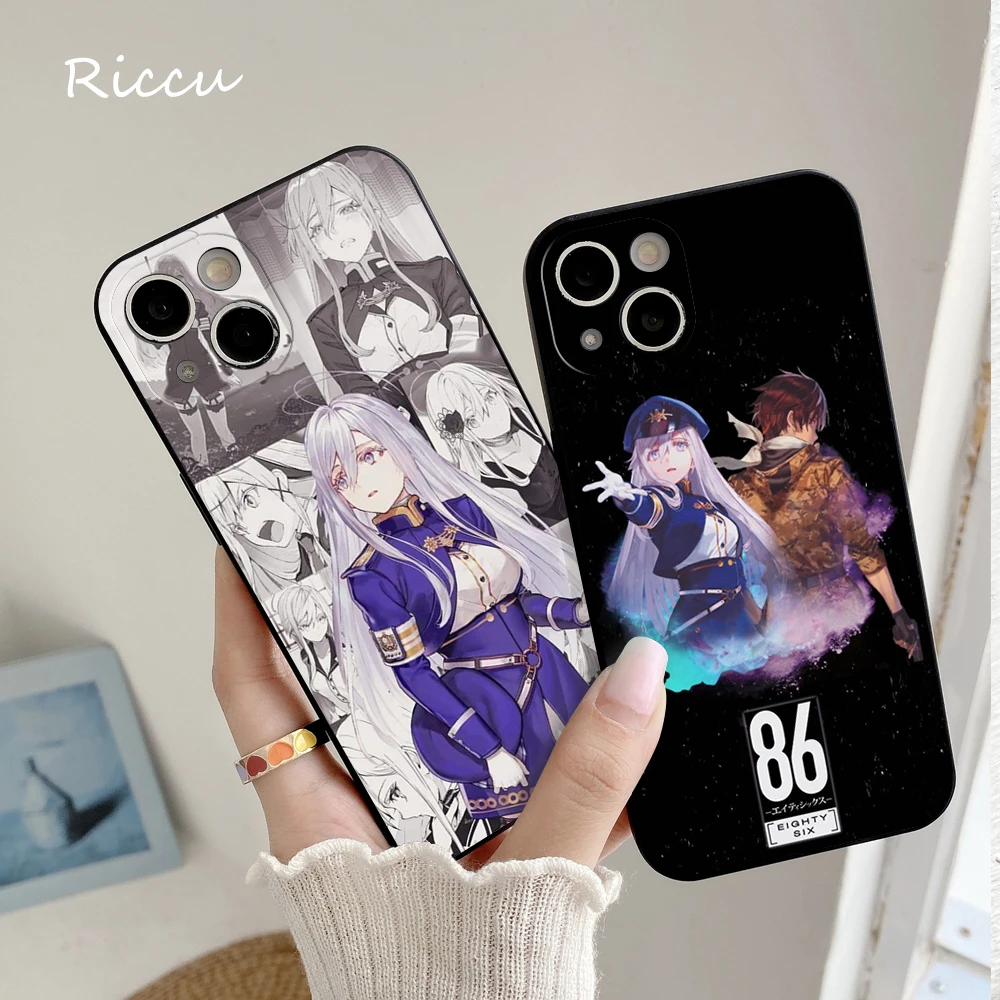 FOR IPhone 14 Anime 86 Eighty Six Soft Case for Iphone 14 11 12Pro 8 7 Plus X 13Pro MAX SE2020 XR XS Covers