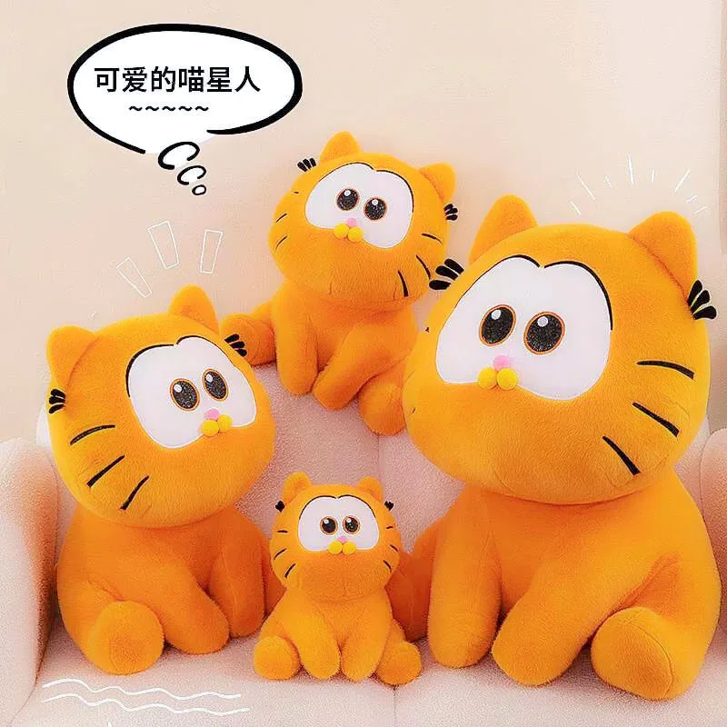 Kawaii Anime Cartoon Garfield Cute Plush Pillow Doll Toys 20-45Cm Doll Creative Sofa Decoration Kids Children Girls Boys Gifts