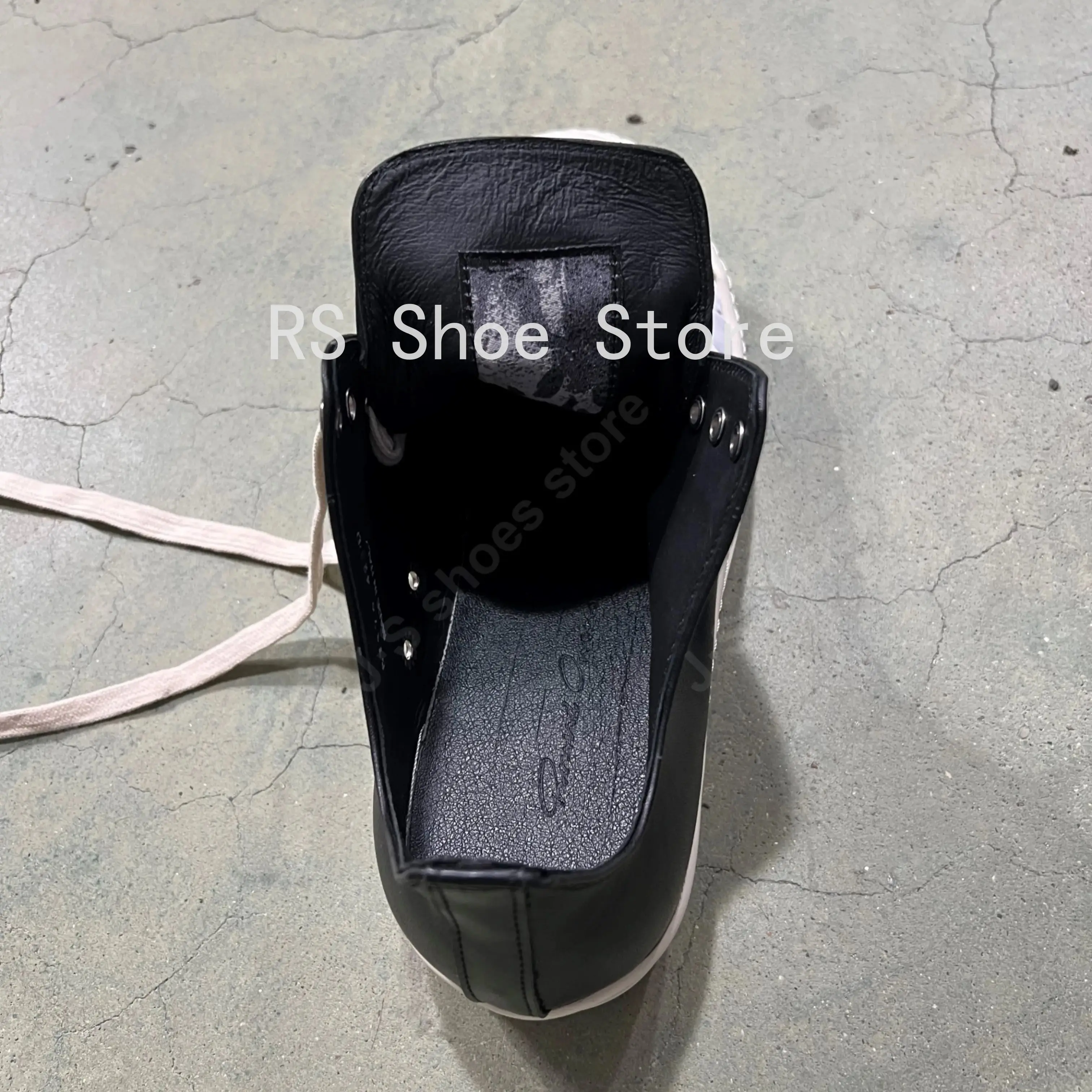 Ro Designer Luxury Casual Shoe Men  Boots Women Sneaker Low Top Shoes Geobasket Lace-up Black Leather Owen Sneakers