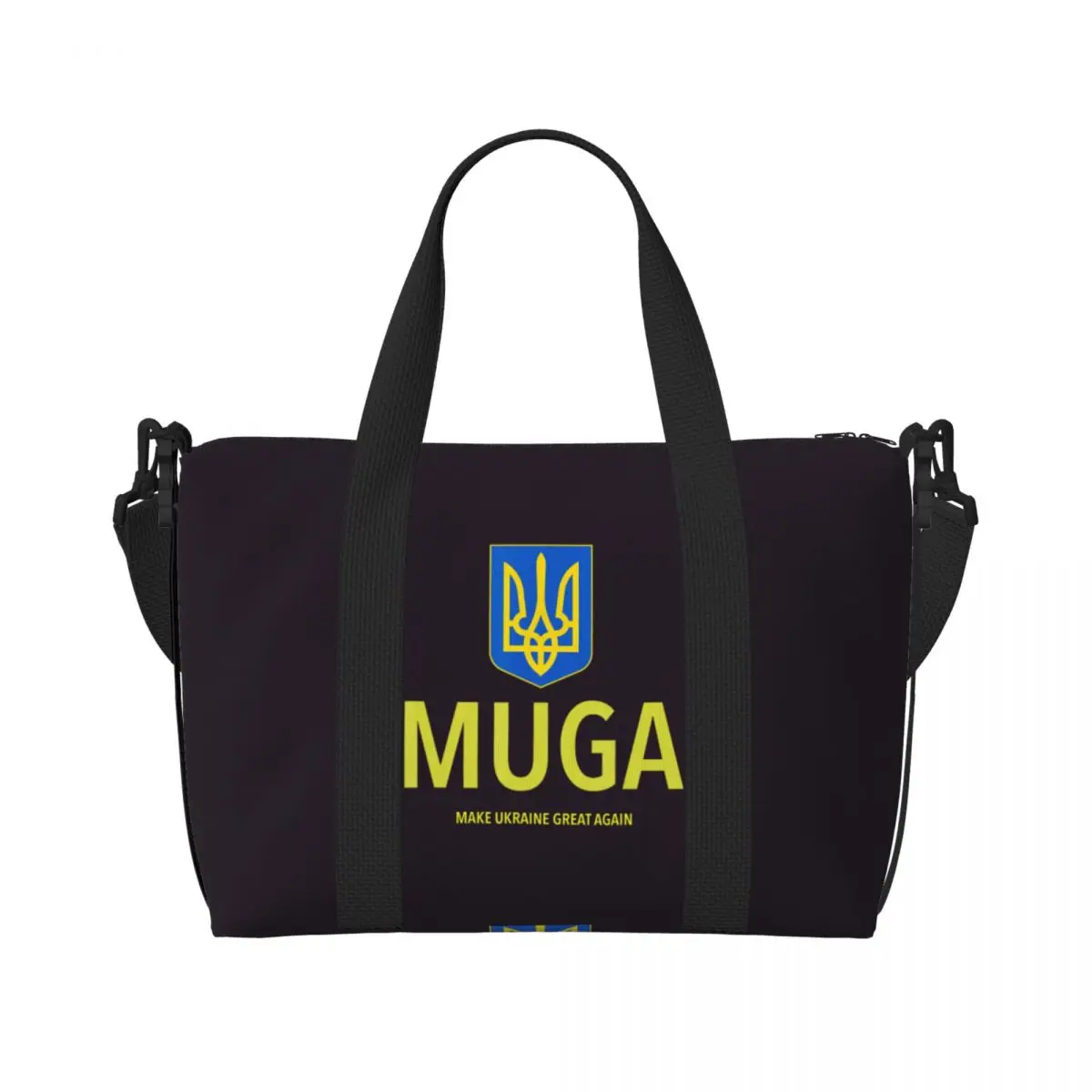 

MUGA Make Ukraine Great Again Travel Bag Yoga Gym Bag Men's Printed Large Cute Sports Fitness BagsWeekend Handbags