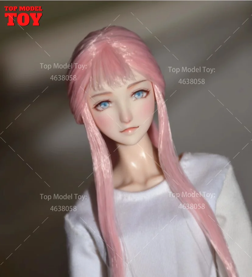 Obitsu Head Sculpt, Modelo de Cabelo Rosa, Maquiagem Facial, 12 "Soldado Feminino, PH, Figura de Ação LD, Body Dolls, 1:6