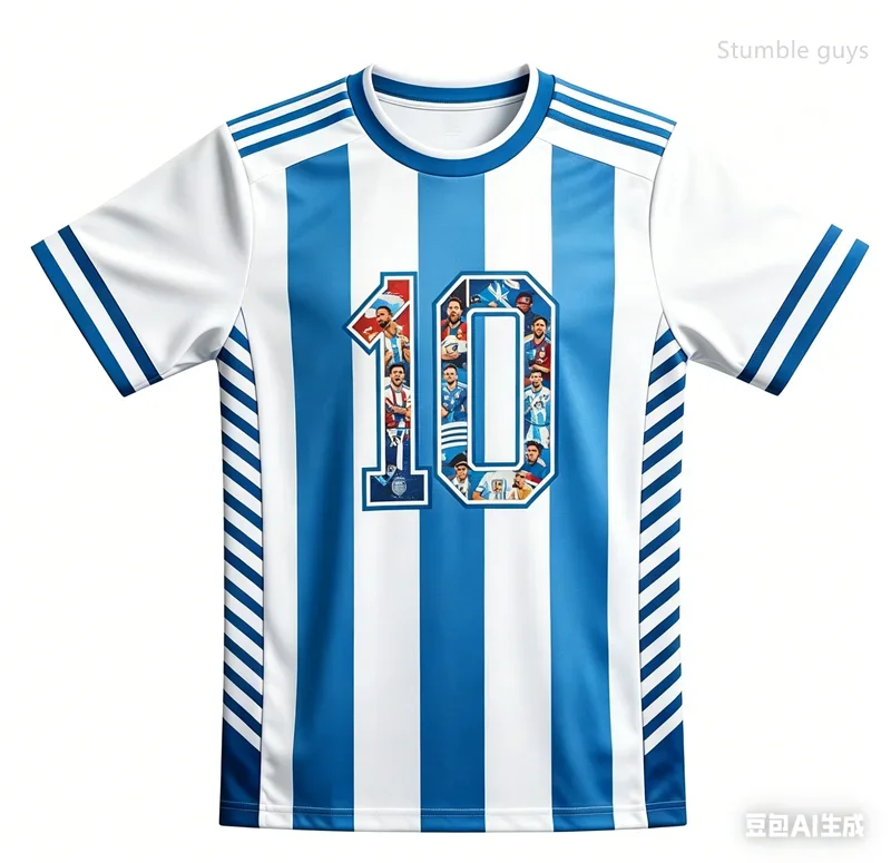 Messi 10 Kurzarm-T-Shirt für Herren, Sommer-Fußballtrikot, lässige Kinder- und Jungenkleidung, Kleidung für Männer, Kinder, Freizeit und Sport