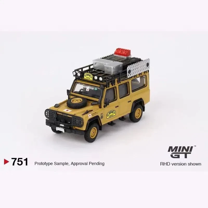 MINIGT 1:64 110 Defender Camel diecast model car