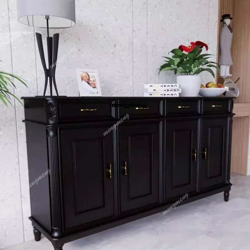 

American-style wooden shoe cabinet armoires de salon cabinet in the living room Interior furniture armários de sala de estar