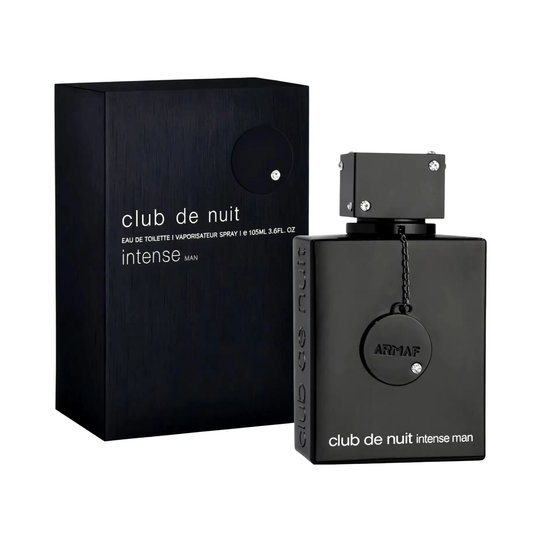 Armaf Club De Nuit Intense Man Eau de Toilette für Herren, holzig-würziger Duft mit Noten von Ananas, Vanille und Moschus, langanhaltendes Herren-Eau de Toilette-Spray, 3,6 Fl oz (105 ml)