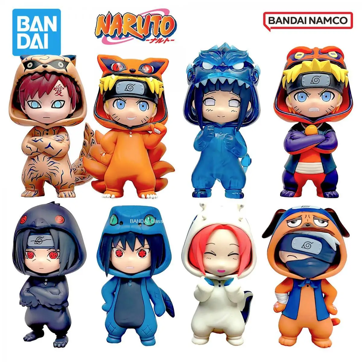 In Stock Original Bandai Naruto Kakashi Naruto Sasuke Sakura Gaara Naruto Hinata Itachi Figure Anime Genuine Boxed Model