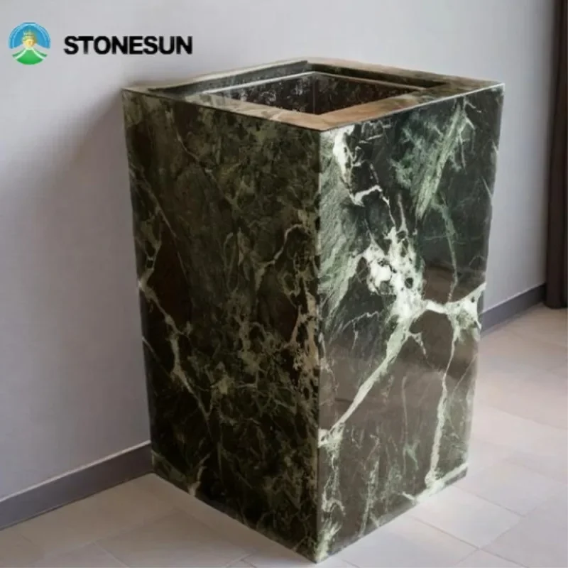 StoneSun Rectangular Rosa Levanto Marble Bathroom Sink Rosso Lepanto Marble Washbasin Purple Red Marble Vessel Sink Basin Stone