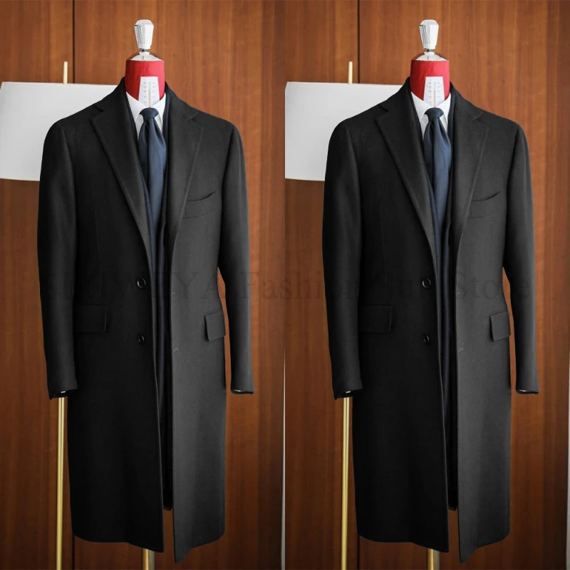 Simple Classic England Style Cotton Overcoat Men Thick Custom Made Single Breasted Pocket Coat Casual Winter Warm Jacket