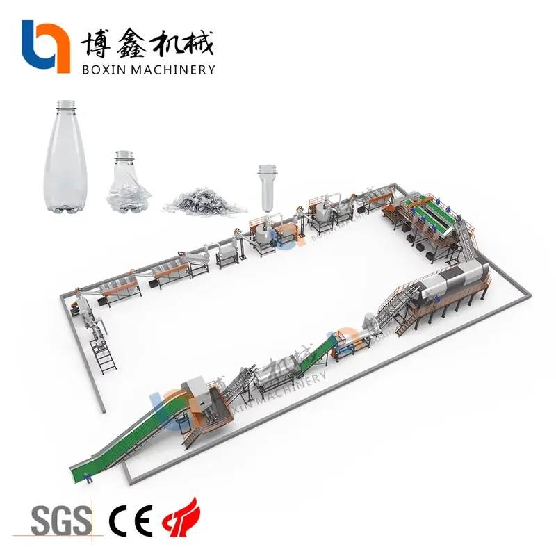 Recycling Machine 2026 2023 PET Bottle to Polyester Staple Fiber Level Plastic Washing Recycling Machine