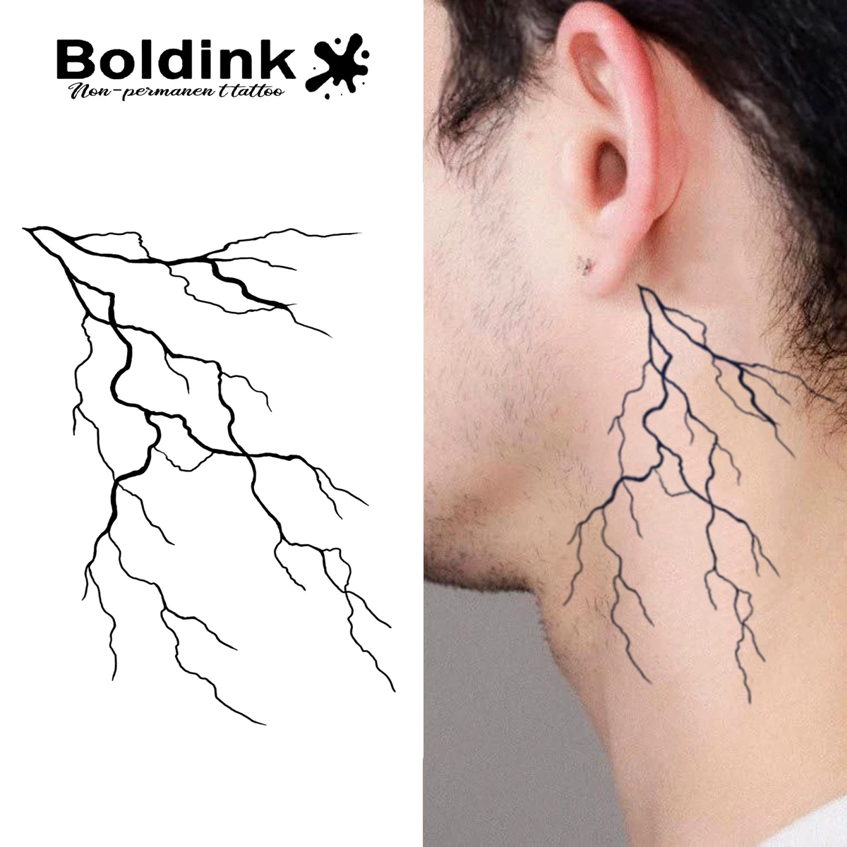 

Временная татуировка Veins of Storm Boldink, меньше до 15 дней, новая технология, волшебная водонепроницаемая полуперманентная наклейка.
