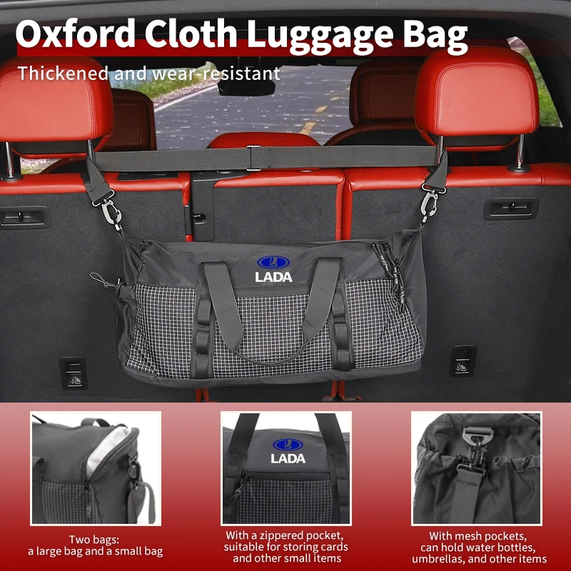 Car storage Oxford fabric luggage bag For Lada Priora Sedan Sport Kalina Granta Vesta Niva Largus Vaz Samara 2111
