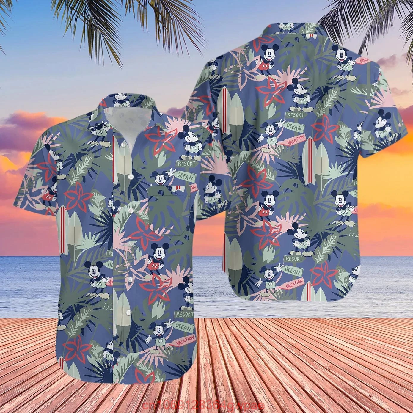 Disney Mickey Mouse Hawaii Shirt, Sommer Strand ausflug Familie Hawaii Shirt, Aloha Hawaii Strand Shirt