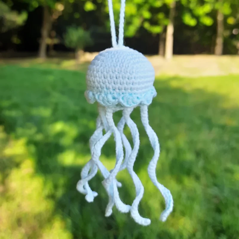 Handmade Crochet Octopus Pendant for Children's Room Decorations and Car Decor Hand Woven Animal Pendant Knitted Accessories