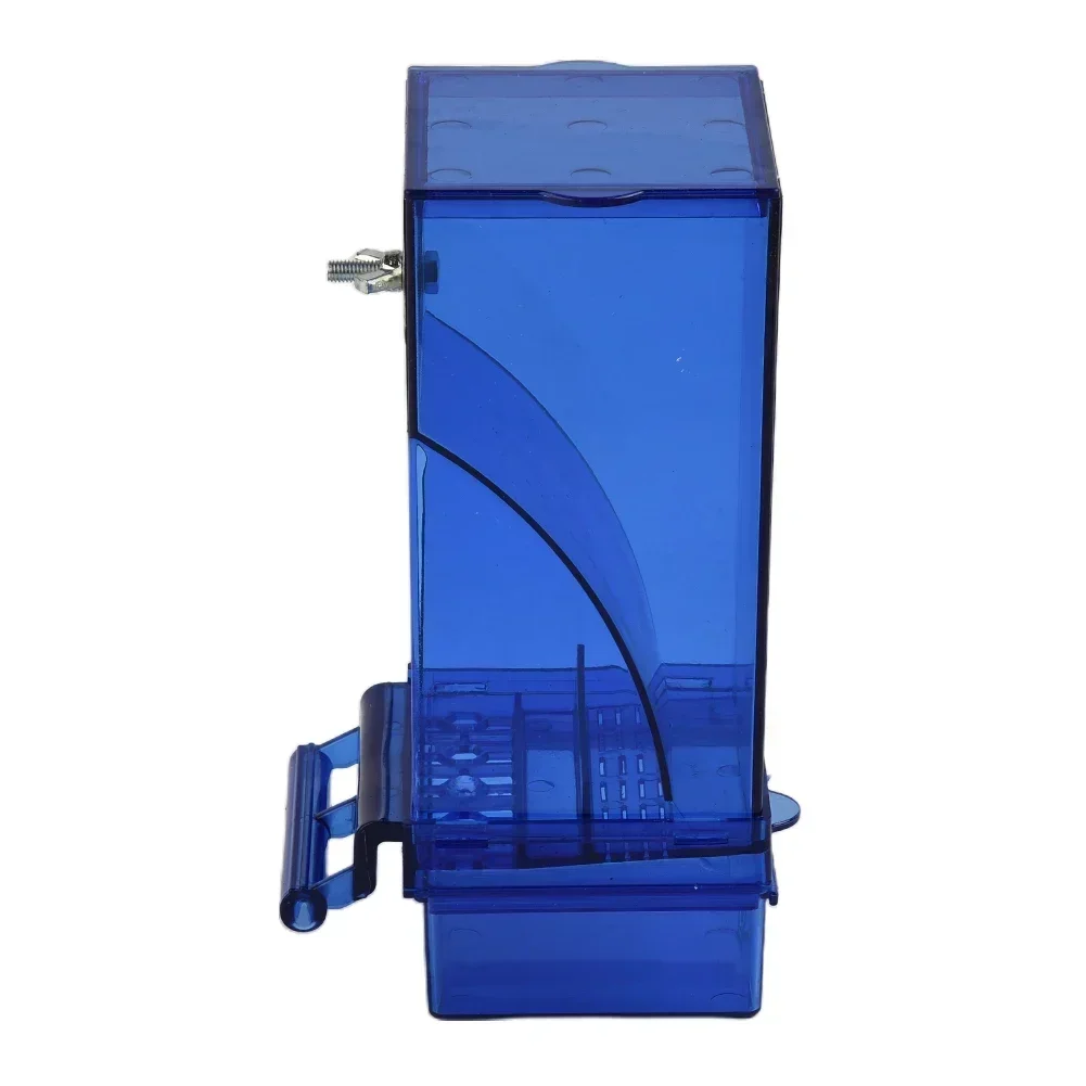 Hoge Kwaliteit Feeder Vogel Levert 18.8*7.5*8.5 cm 1 STKS Anti Splash Automatische Vogel Levert Blauw Grasparkieten Clear