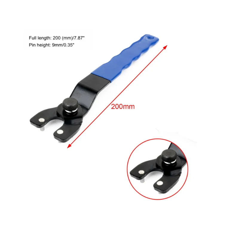 1/2PCS Universal Angle Grinder Wrench Single Head Hardware Tool Holder Adjustable Size Plastic Dip Handle Wrench Multifunction