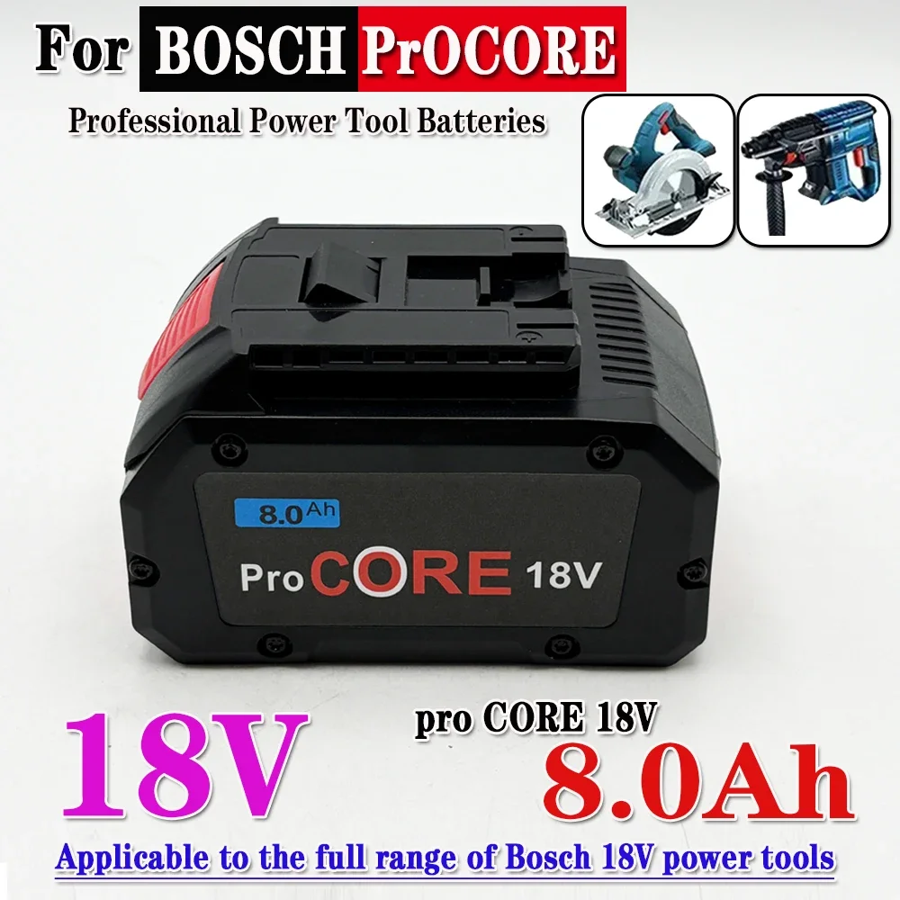 21700 high-power 5C power 18V battery 8.0Ah 100% for Bosch rechargeable battery, suitable for tool BAT609 BAT618 GBA18V80