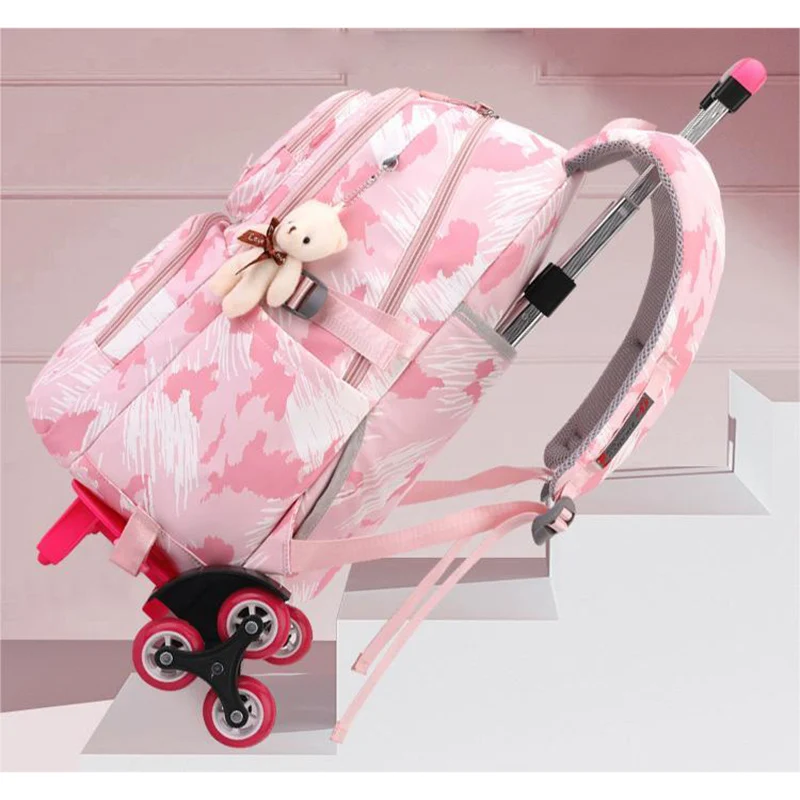 Trolley Mochilas Para Estudiantes Children School Bags for Girls Wheeled Backpack Women Rolling Bolsa Feminina Sac A Dos Enfant