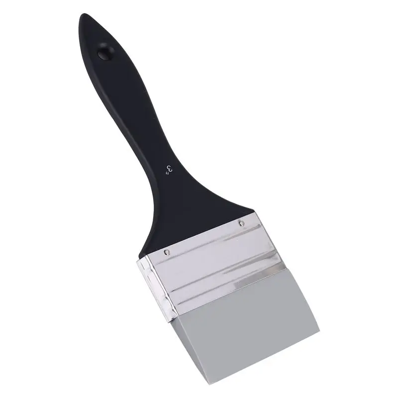 AEE4-Silicone Color Shaper Brush Wide Firm Flat Silicone Paint Brush Flexible Acrylic And Water Based Painting Tool