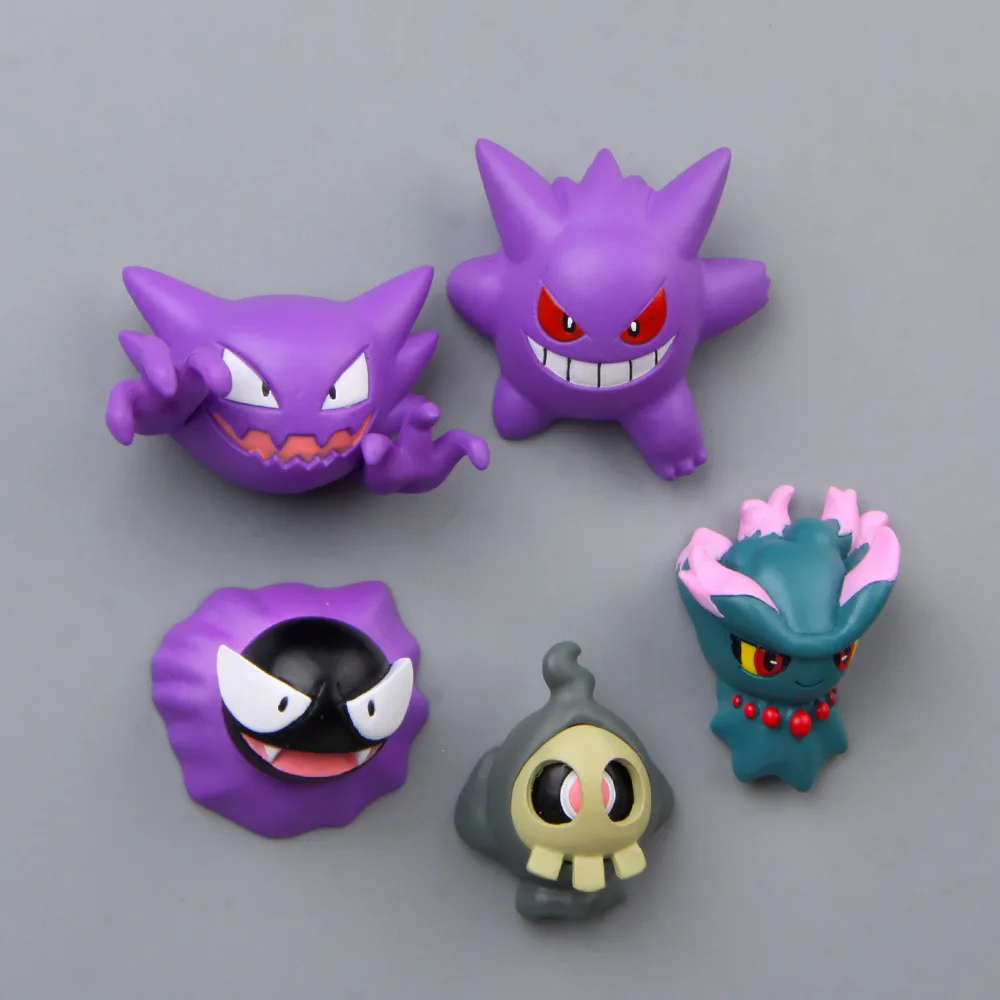 Pokmeon Evolution Group Gastly Haunter Gengar Fridge Magnet Resin Kawaii Interesting Creative Styling Anime Gift