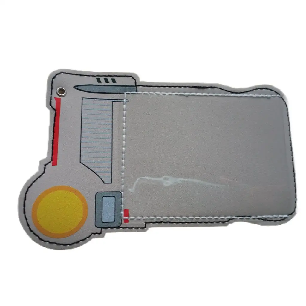 

Business ID Card Protector Window Case Badge Holders Leather Students Horizontal