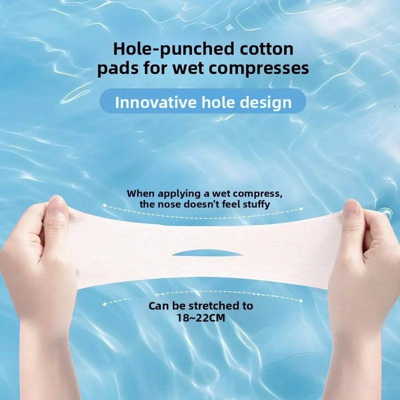 special stretchable open hole ultra thin paper makeup remover cotton pad 300 count skincare use