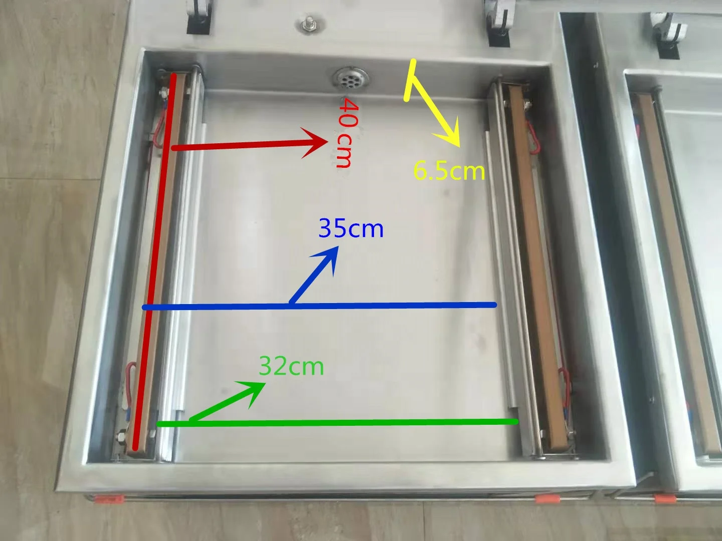 WANHE DZ-400 سطح الطاولة آلة تغليف الفراغ الغذاء غرفة واحدة فراغ التعبئة السدادة اللحوم سطح المكتب آلة تعبئة الفراغ #5
