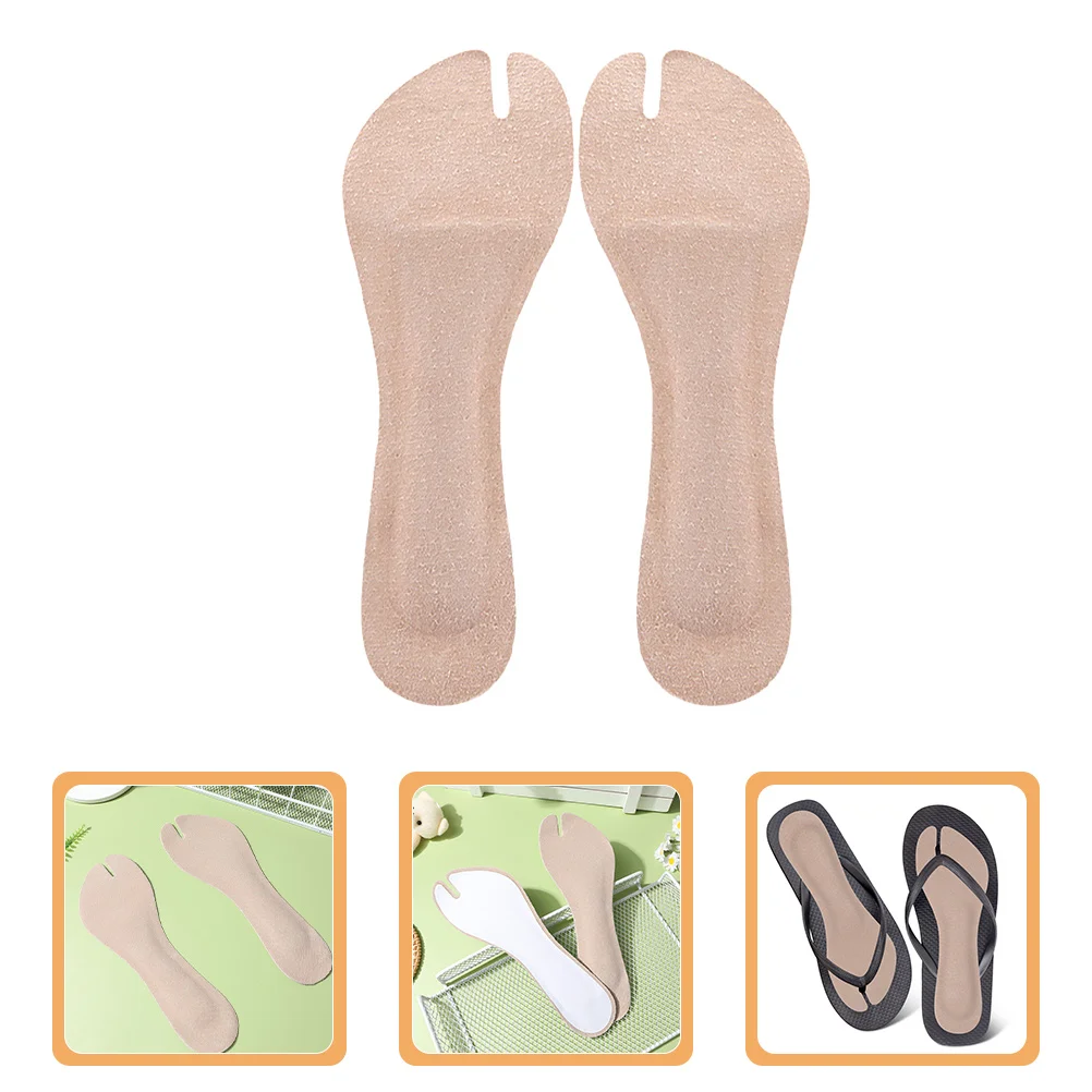 

1Pair Self-Adhesive Sandals Insoles Comfortable Artificial Anti-Slip Shockproof Foot Pads Inserts for Sandals