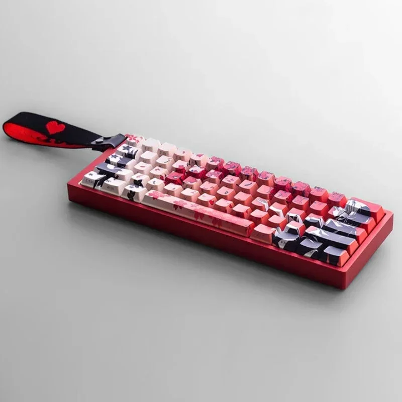 Keyboard 60HE + 80HE Full Modification Customized 520 Gift Kit Magnetic Jade Shaft, Full Sk Cherry Blossoms