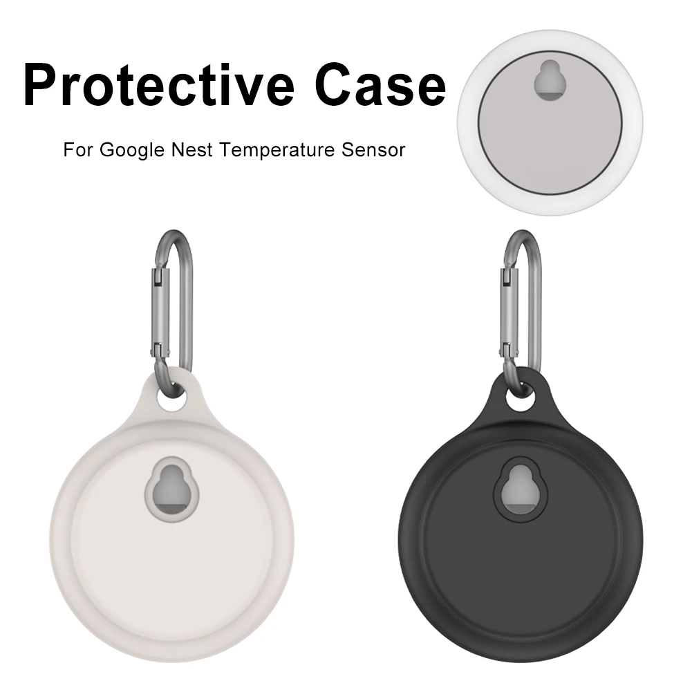 Funda para Sensor de temperatura, funda de silicona resistente al agua, funda protectora de silicona para Sensor de temperatura Google Nest de segunda generación