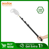 Godox Light Boom Pole Stick AD-S13 55-160cm 1/4 Male Thread for WITSTRO Flash AD180 AD360 Photo Studio Accessories