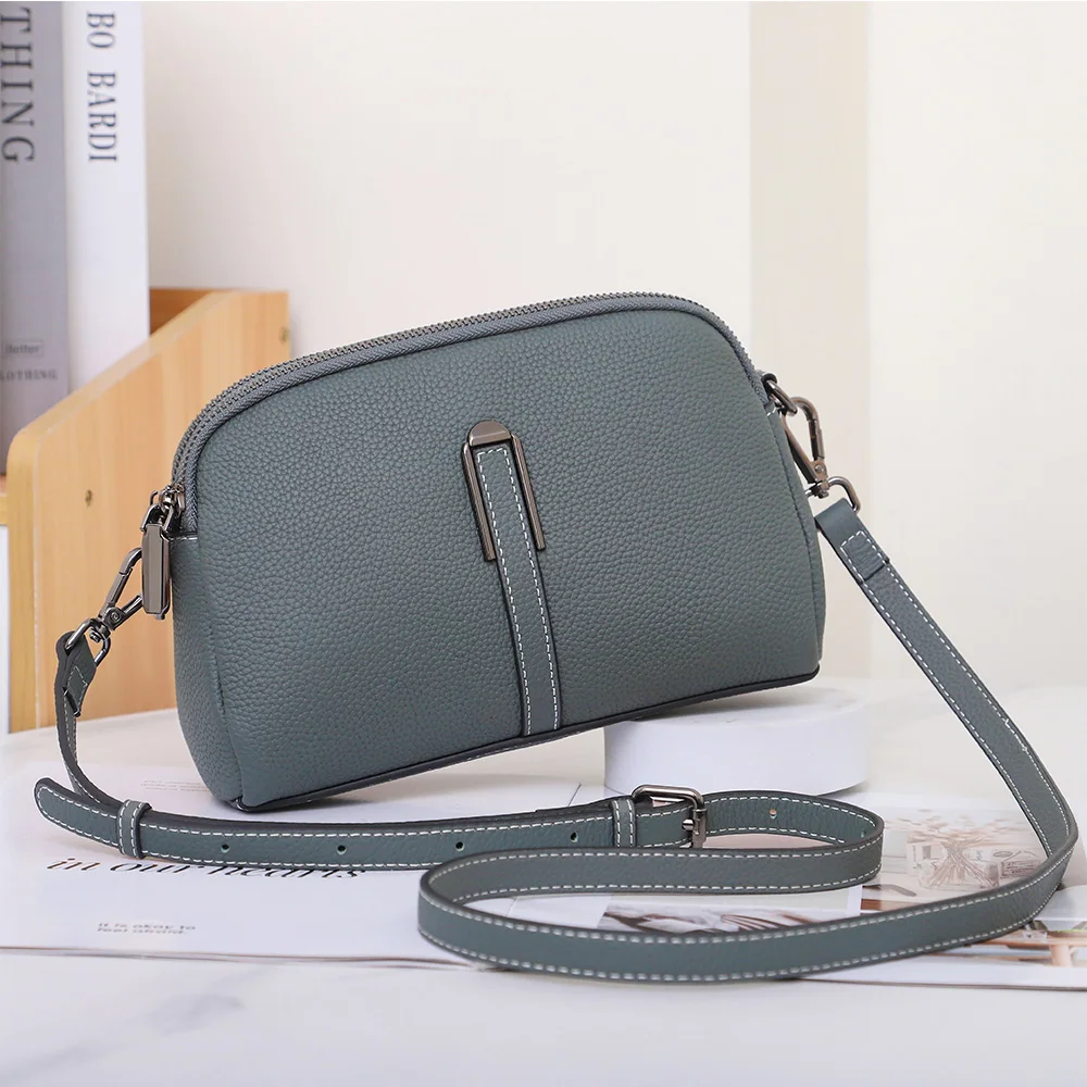 2023 New Lady Luxury Genuine Leather Mobile Phone Shoulder Bag Women\'s Messenger Pack Fashion Small Retro Crossbody for Girlsg