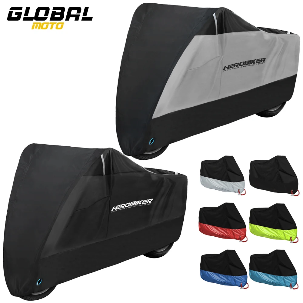 

Чехол для мотоцикла, защита от ультрафиолета, пылезащитный, всесезонный, для кемпинга, скутера, дождевик, водонепроницаемый, M-4XL