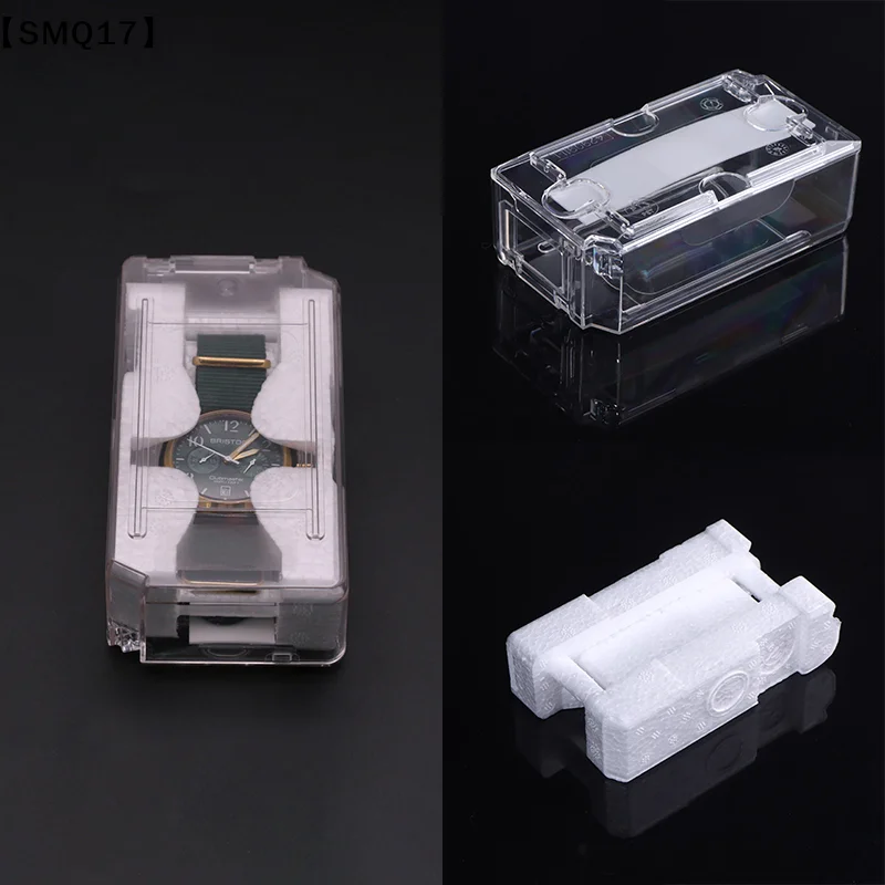 Universal Jewelry Storage Box Watch Box Men Watch Box Vintage Transparent Single Grid Watch Box Christmas Gift BoxesSMQ